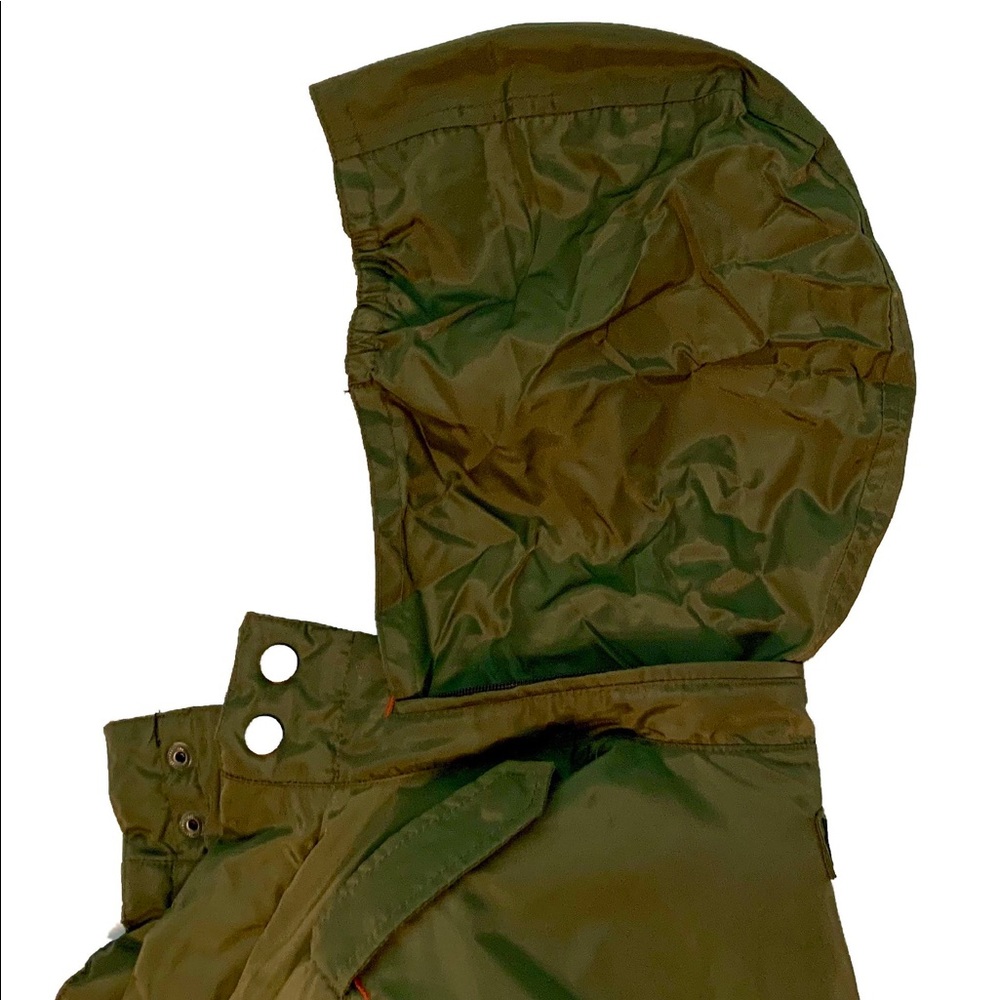 DKNY BIG KIDS ARMY GREEN ALL WEATHER COAT - Picture 8 of 8
